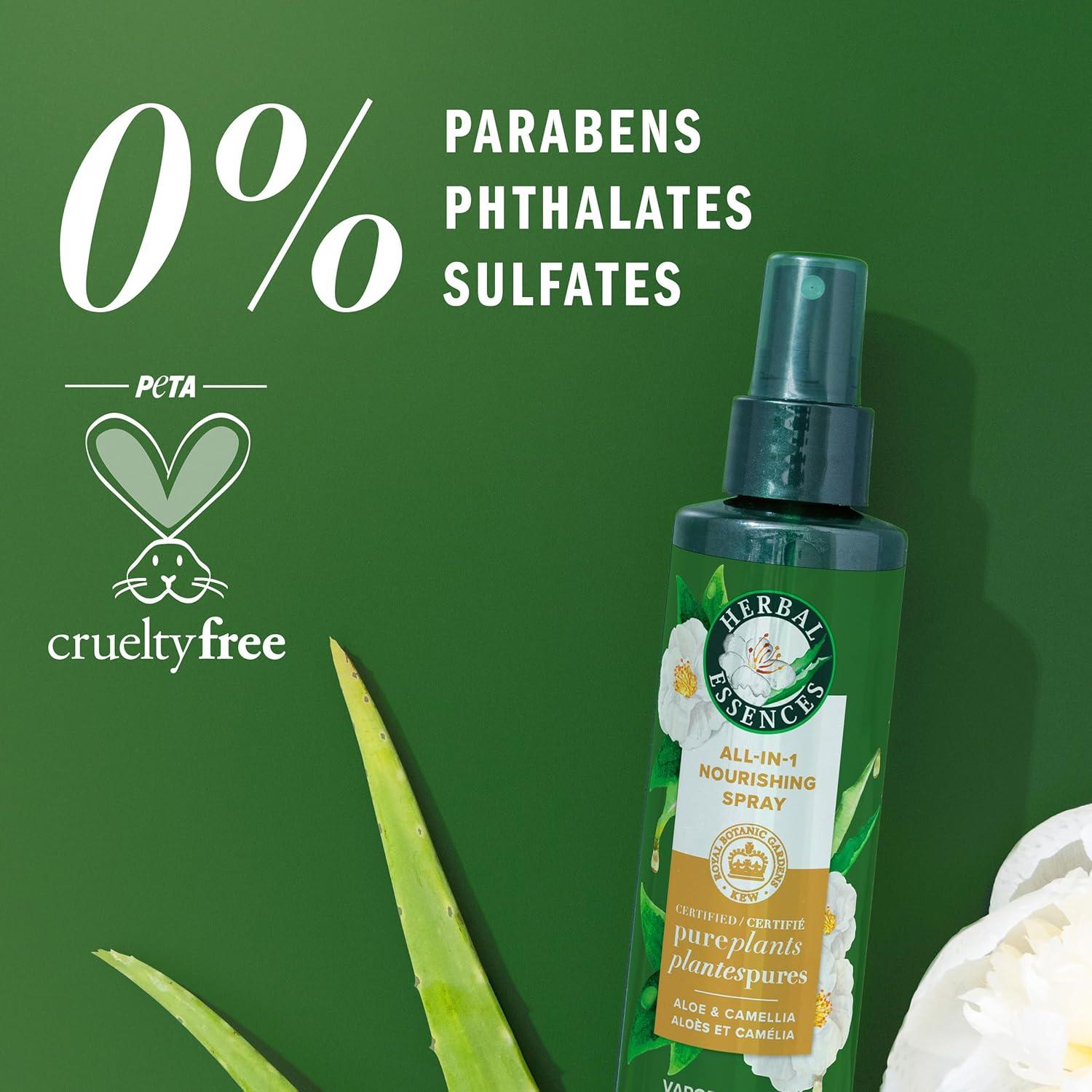 image:imageHerbal Essences Allin1 Nourishing Spray Certified Pure Plants with Aloe and Camellia Flower Oil 6 fl oz