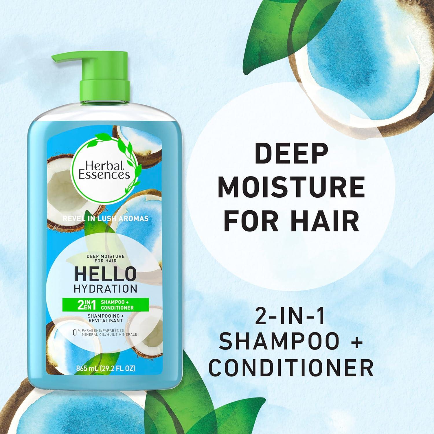 image:imageHerbal Essences Hello hydration shampoo shampooing for hair 292 FL OZ292 Fl Oz Pack of 1