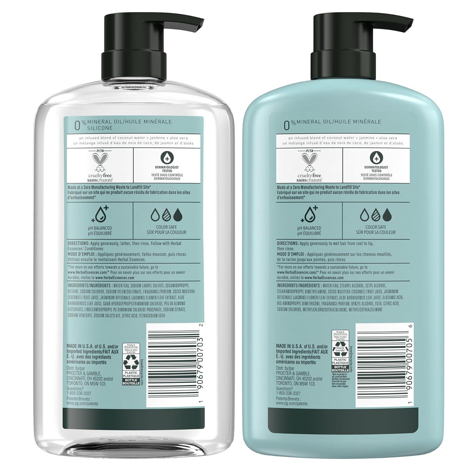 image:imageHerbal Essences Shampoo and Conditioner Set for Dry Hair with Coconut Water and Jasmine 292 Fl Oz
