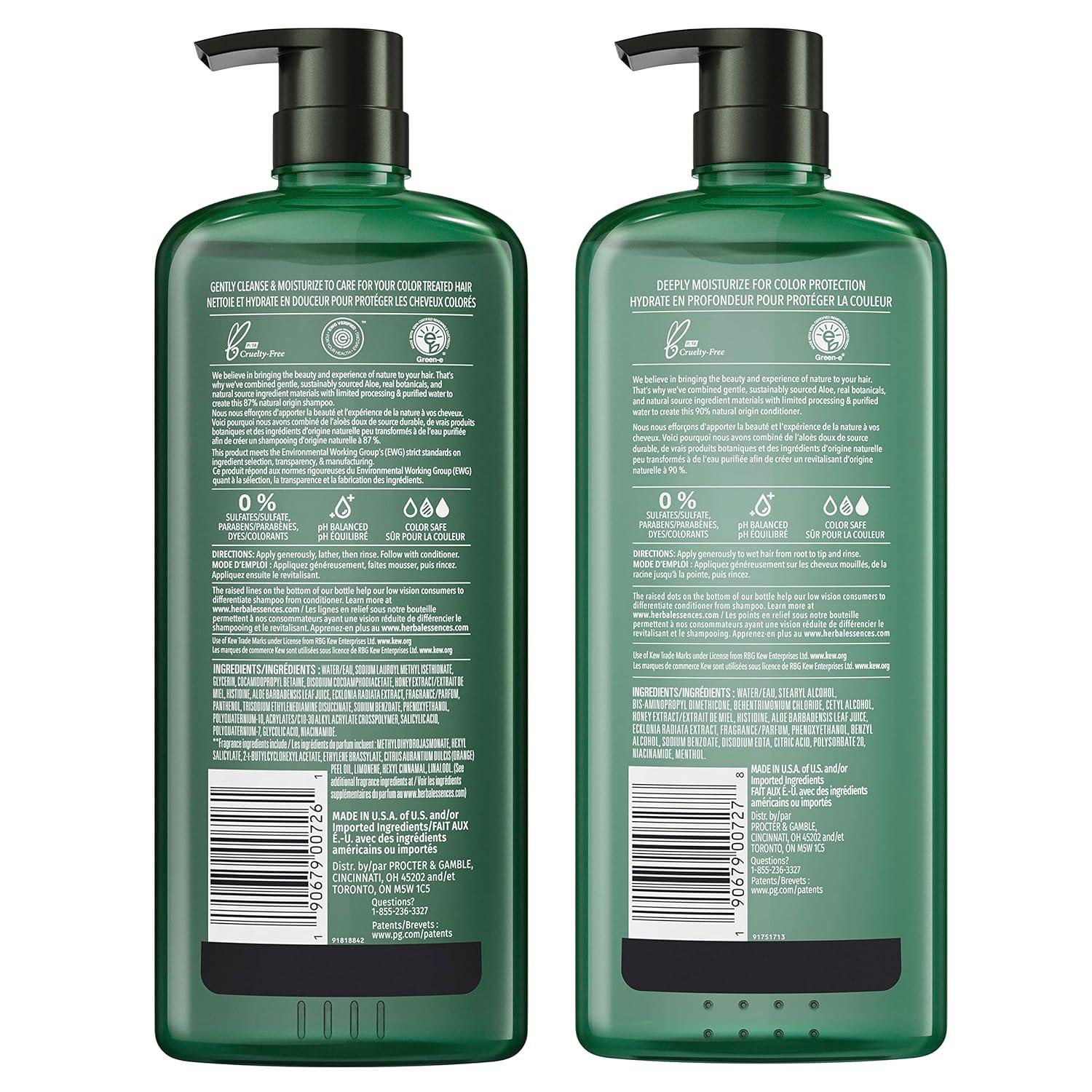 image:imageHerbal Essences Sulfate Free Shampoo with Honey for Daily Moisture Nourishes Dry Hair Moisturizing Shampoo with Certified Camellia Oil and Aloe Vera Lightweight For All Hair Types 338ozHoney Shampoo Conditioner