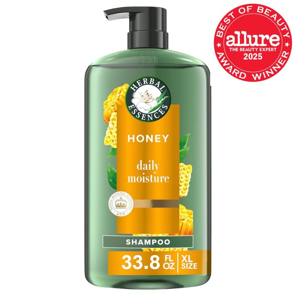 image:imageHerbal Essences Sulfate Free Shampoo with Honey for Daily Moisture Nourishes Dry Hair Moisturizing Shampoo with Certified Camellia Oil and Aloe Vera Lightweight For All Hair Types 338ozHoney Shampoo